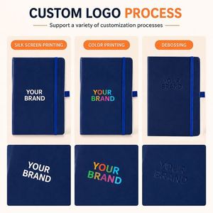 Wholesale Custom Business Logo Printed Notebook A6 Hardcover Gold Stamping Lined Notebook <b>Journal</b> for Promo Gift - Product Image 3