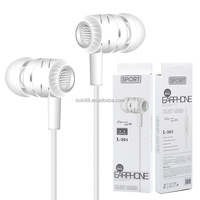 Écouteurs filaires intra-auriculaires en gros d'usine, casque de jeu stéréo Hi-Fi mains libres avec prise jack pour iPhone Samsung