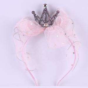 Diadema de maquillaje personalizada al por mayor con diseño de lazo y cinta con logo para niñas, material de gasa, 14 cm de circunferencia - Product Image 6
