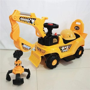รถขุดของเล่น Chaotong 1288 สำหรับเด็กอายุ 1-6 ปี สีเหลือง ทำจากพลาสติก พร้อมบุ้งกี๋และที่นั่ง - Product Image 4