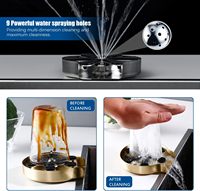 Rinçage automatique de verre de robinet d'évier de cuisine pour Bar Cafe Home Tea Cup Wash Tool Quick Rinser