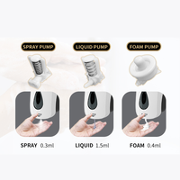 Distributeur de savon liquide moussant mural manuel à bouton-poussoir unique, rechargeable, 1L, nouvelle collection, vente en gros