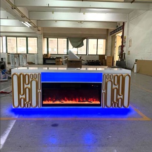 Mueble de TV de Madera MDF de Lujo <span class=keywords><strong>Guanlong</strong></span> con Chimenea Eléctrica, Mueble para TV, Mesa, Chimenea, Hogar, Venta al por Mayor Directa de Fábrica - Product Image 2