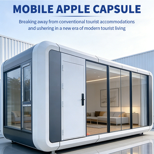 Moderne mid-century stalen prefab Apple Cabin container ruimtecapsule waterdichte mobiele luxe mini-villa cabine - Product Image 6