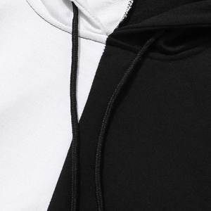 <span class=keywords><strong>Felpa</strong></span> con <span class=keywords><strong>cappuccio</strong></span> <span class=keywords><strong>nera</strong></span> personalizzata Casual pesante di alta qualità in cotone 100% invernale ricamata in bianco e nero - Product Image 3