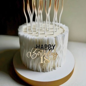 Decoración de Pastel de Acrílico para <span class=keywords><strong>Cumpleaños</strong></span> Número <span class=keywords><strong>18</strong></span>, Decoración para Mesa de Postres, Inserto Decorativo para Pastel, Adornos para Pastel - Product Image 5