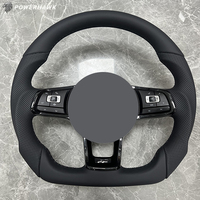Volant en cuir pour Volkswagen VW Golf 4 5 6 7 7.5 8 gti Jetta Tiguan T6 Passat B6 B7 B8 Mk7 Mk5 Mk8 gti Polo 6r Scirocco
