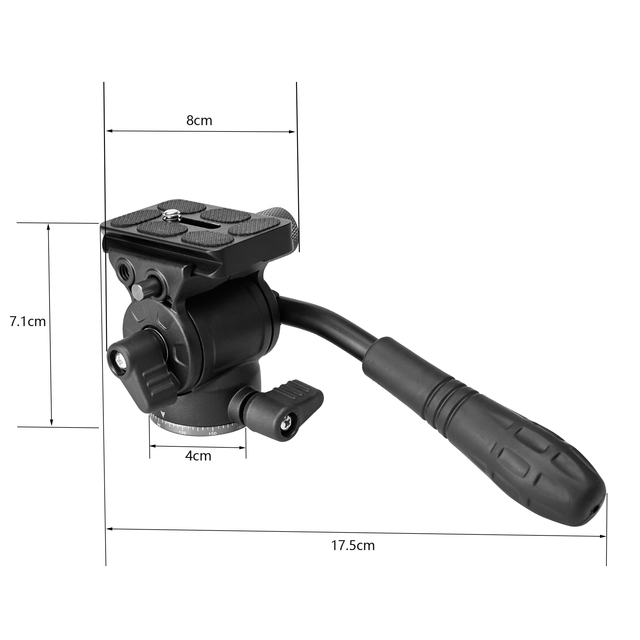 Professional Adjustable Portable Camera DV Accessories Tripod Fluid Video Head for Compact Video Cameras DSLR Cameras