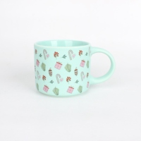 Décalcomanie Tasses Mignonnes Tasses En Céramique Avec Poignée Plats Porcelaine De Noël