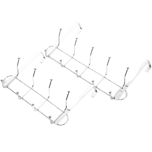 Support de rangement de cuisine multifonctionnel en acier inoxydable, design écologique, pour crochets de porte, cintres à vêtements et chapeaux – Vente directe usine - Product Image 1