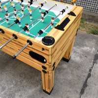 Table de baby-foot standard de 1,5 m avec 8 tiges, en bois massif, pour adultes, avec tableau de scores, ignifuge, pour la maison, le club, vente en gros