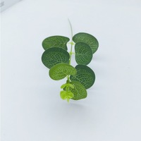 Daun Eucalyptus Buatan Hijau, Buket Daun Sintetis, Aksesoris DIY, Dekorasi, Grosir Daun Buatan