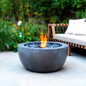 CRUISE Installation au <span class=keywords><strong>sol</strong></span> <span class=keywords><strong>Protection</strong></span> de l'environnement Bbq extérieur autoportant rond 760mm foyer <span class=keywords><strong>bois</strong></span>/gaz/alcool - Product Image 1