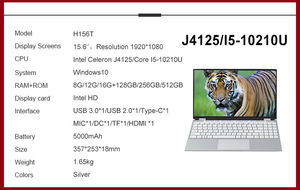 New 15.6 Inch 8G 128GB Notebook White <strong>Cheap</strong> Gaming Pc <strong>Under</strong> <strong>100</strong> <strong>Cheap</strong> Slim <strong>Laptop</strong> - Product Image 2