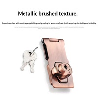 Loquet à verrouillage rapide sans perçage en alliage de zinc, moderne et simple, pour réfrigérateur, porte en bois/métal, armoire, casier, tiroir, penderie