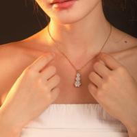 Collier pendentif en zircon complet, stock local américain, luxe, charme exquis, accessoires brillants, haute qualité, cadeaux de fête