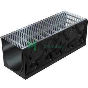 Outdoor Drain Cover High Quality Drainage Channel Floor Drain High Quality Plastic Drain Channel