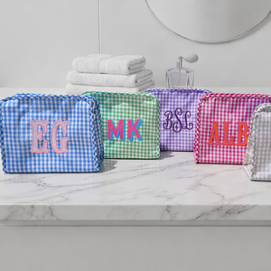 <span class=keywords><strong>Borsa</strong></span> per il Trucco Personalizzata a Quadretti, Pochette da Viaggio Leggera in Nylon per Cosmetici, <span class=keywords><strong>Organizer</strong></span> per Donne - Product Image 1