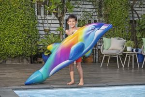<span class=keywords><strong>Bestway</strong></span> 41541 <span class=keywords><strong>Jeux</strong></span> <span class=keywords><strong>de</strong></span> plage pour enfants Jouets pour enfants Dolphin Daydream Flotteur <span class=keywords><strong>de</strong></span> piscine à roulettes pour enfants - Product Image 2