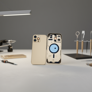 Boîtier central doré avec coque arrière pour iPhone 14 Pro Max - Coque de téléphone portable haut de gamme - Product Image 3