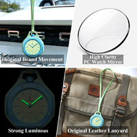 Montre Poedagar 630 avec cordon de cou, boîtier octogonal, montre suspendue tendance, lumineuse, légère, style pop, montre pour jeunes en stock