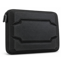 Étui de transport léger et portable pour ordinateur portable en cuir EVA avec logo personnalisé, design simple