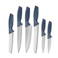 Ensemble de couteaux de cuisine en acier inoxydable avec manche en plastique