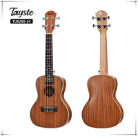 Stringed Instruments Tayste Concert Sapele Wood Nylon Strings 24" Ukulele China