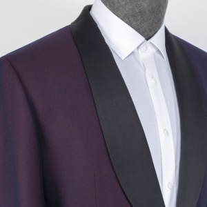<span class=keywords><strong>Costume</strong></span> de <span class=keywords><strong>mariage</strong></span> en Satin noir pour hommes, sur <span class=keywords><strong>mesure</strong></span>, de luxe, de qualité, châle, revers marron, <span class=keywords><strong>costume</strong></span> de smoking pour hommes - Product Image 2
