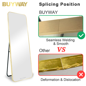 Lớn trang trí nhà khổng lồ lớn vàng dài lớn khung kim loại toàn bộ cơ thể đầy đủ kích thước đứng đầy đủ chiều dài sàn gương với đứng - Product Image 4