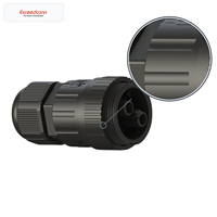 Connecteur LED IP68 2 broches 17,5A femelle à visser pour éclairage paysager et de jardin