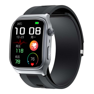 นาฬิกาอัจฉริยะ S15 aquaman AMOLED IP68กันน้ำทรงสี่เหลี่ยมติดตามการออกกำลังกาย ECG PPG เครื่องวัดอุณหภูมิการนอนหลับรับสาย - Product Image 1