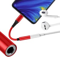 Adaptateur USB C vers 3,5 mm pour casque audio, nouveau design, double couleur, nylon tressé, pour iPhone, Samsung, Xiaomi, tous les téléphones portables