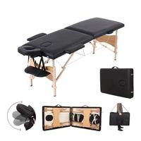 Table de massage et de beauté pliable en bois, design moderne, réglable, haute qualité, portable, pour salon, hôtel et usage domestique