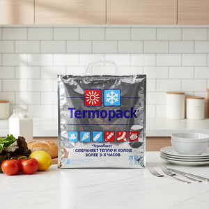 <span class=keywords><strong>Bolsa</strong></span> isotérmica desechable de aluminio con asa de plástico térmico para alimentos, diseño de logotipo personalizado, para alimentos calientes y fríos - Product Image 3