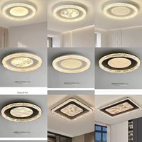 Plafonnier LED Moderne Rond à 2 Couleurs Changeantes pour Salon, Chambre, Balcon, Cuisine, 40CM 50CM 30W 50W 220V (2094-D400)