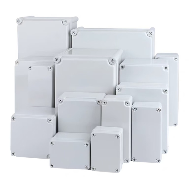 IP67 Waterproof ABS Plastic Enclosure Black Outdoor Electrical Junction Box AG Box