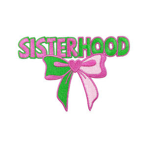 Parches Bordados para Hermandades, Lentejuelas Brillantes, Lazos, Letras <span class=keywords><strong>de</strong></span> Hermandad, Apliques Termoadhesivos para Ropa Personalizada, Accesorios DIY - Product Image 5