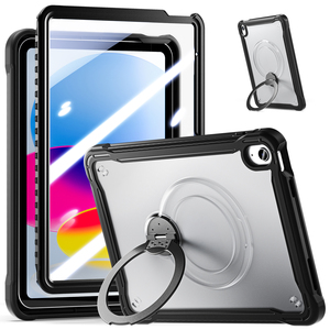 Étui de <span class=keywords><strong>protection</strong></span> intégrale rotatif pour <span class=keywords><strong>tablette</strong></span> iPad 10e et 11e génération A16 avec <span class=keywords><strong>protection</strong></span> d'écran en verre 9H intégrée et sangle d'épaule - Product Image 3