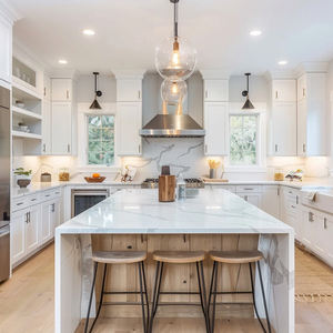 Armoires de <span class=keywords><strong>cuisine</strong></span> en forme de U personnalisées prêtes à monter en bois à <span class=keywords><strong>angle</strong></span> <span class=keywords><strong>gauche</strong></span> Armoire de <span class=keywords><strong>cuisine</strong></span> en forme de U de concepteur meubles de rangement à vendre - Product Image 5