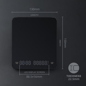 Balance de cuisine électronique à café avec fonction de charge USB personnalisée <span class=keywords><strong>Mini</strong></span> balance de <span class=keywords><strong>poids</strong></span> 3 kg 0.1g - Product Image 3