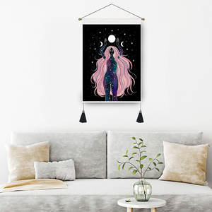 Galaxie loup Lion Animal ciel étoilé tenture murale décoration Art maison tapisserie arrière-plan - Product Image 4