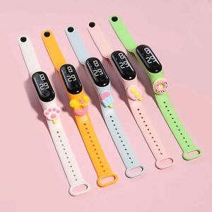 Fashion <b>Cartoon</b> Touch Baby Watch Animal Design Bracelet Kids Waterproof Digital Led Watch - Product Image 1