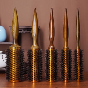 Set di Spazzole Professionali per Capelli con Manico in Legno Naturale OEM, Spazzole Extra Lunghe per Acconciature - Product Image 1