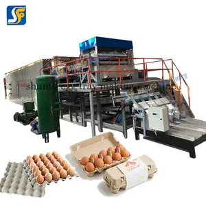 Pulping Machine For Paper Automatic Egg Tray Making Machine For Waste Paper Pulp Recycling Plant