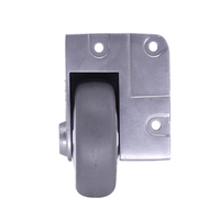 3in Loading 70kg Tpr Rubber Flight case Side Mount Casters Run Flat Heavy Duty Corner Wheel Caster