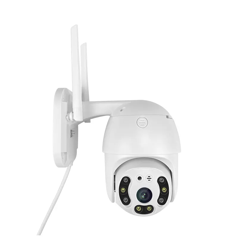 V380 Kamera CCTV Keamanan Rumah, Kamera Nirkabel Pendeteksi Manusia AI Zoom Digital 1080P Luar Ruangan 4X H.265 P2P