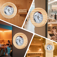 Termometer Hygrometer Sauna untuk rumah, aksesori peralatan relaksasi dan nyaman, desain Dial rumah tangga