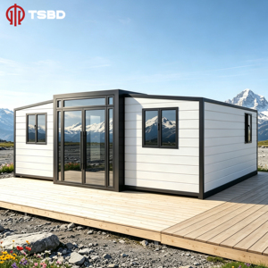 Casa Contenedor Expandible Moderna de 20 pies, Casa Prefabricada Pequeña, Casa Contenedor <span class=keywords><strong>Campestre</strong></span>, Casa de Vacaciones, Instalación Rápida - Product Image 2