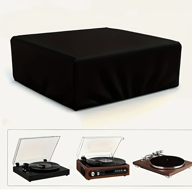 Dust Cover for Vinyl Record Player Short Plush Dustproof and Moisture-proof Cover